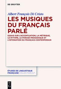 Imagen de portada: Les musiques du français parlé 1st edition 9783110471052