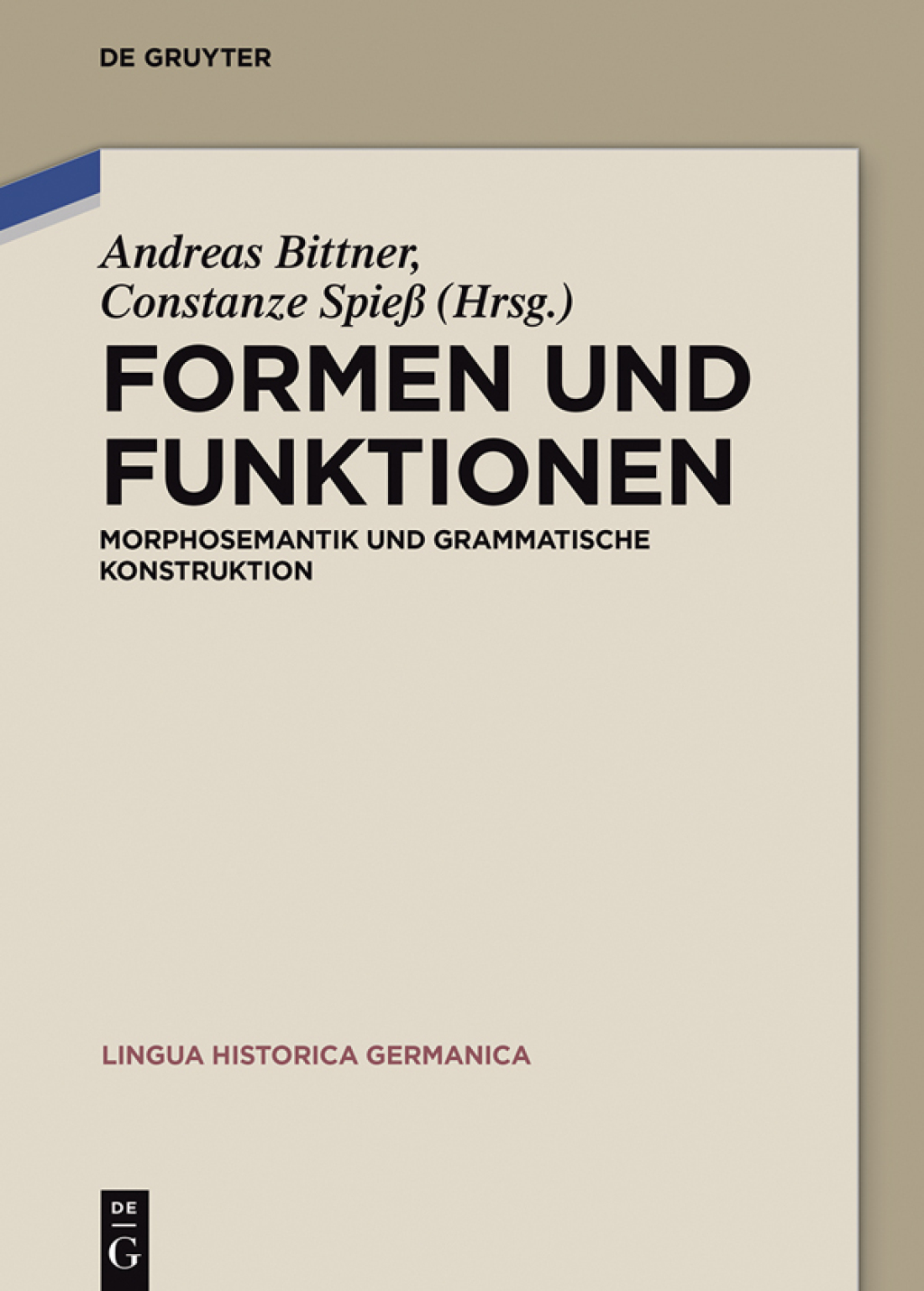 Formen und Funktionen Morphosemantik und grammatische Konstruktion 1st Edition