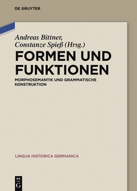Imagen de portada: Formen und Funktionen 1st edition 9783110478495