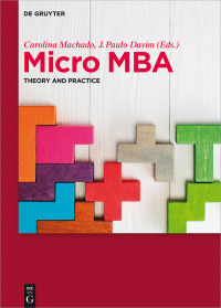 Imagen de portada: Micro MBA 1st edition 9783110481167