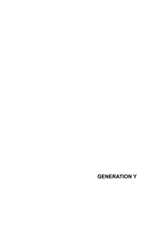 Imagen de portada: Generation Y 1st edition 9783110479553