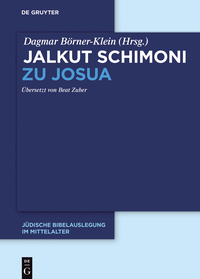 Cover image: Jalkut Schimoni zu Josua 1st edition 9783110480368