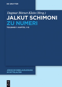 Omslagafbeelding: Jalkut Schimoni zu Numeri 1st edition 9783110479348