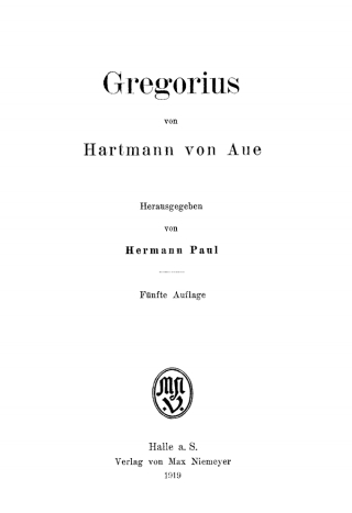Imagen de portada: Gregorius 5th edition 9783110482560