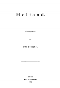 صورة الغلاف: Heliand und Genesis 1st edition 9783110482638