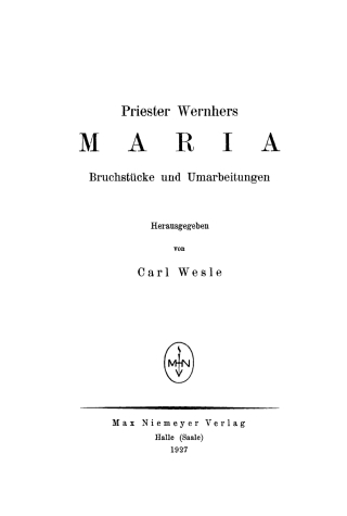 Imagen de portada: Maria 1st edition 9783110482706