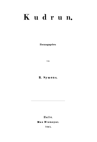 Imagen de portada: Kudrun 1st edition 9783110482720