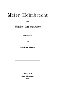 Cover image: Meier Helmbrecht 1st edition 9783110482829