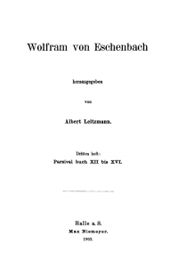 Titelbild: Parzival Buch XII bis XVI 1st edition 9783110482980