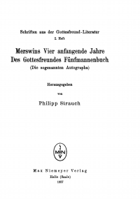 Omslagafbeelding: Schriften aus der Gottesfreund-Literatur 1st edition 9783110484052