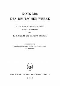 Titelbild: Notkers des Deutschen Werke 1st edition 9783110484304