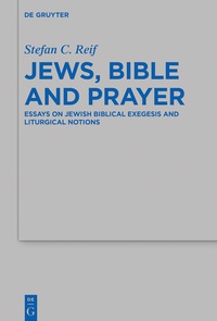 Imagen de portada: Jews, Bible and Prayer 1st edition 9783110484366