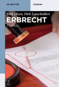 Cover image: Erbrecht 5th edition 9783110486650
