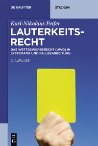 Omslagafbeelding: Lauterkeitsrecht 2nd edition 9783110485486