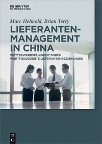 Titelbild: Lieferantenmanagement in China 1st edition 9783110487299