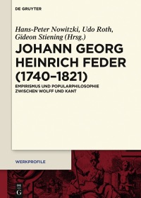 Imagen de portada: Johann Georg Heinrich Feder (1740–1821) 1st edition 9783110484496