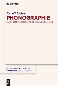 Cover image: Phonographie 1st edition 9783110488128