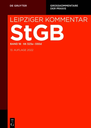 Imagen de portada: §§ 323a-330d 1st edition 9783110488975