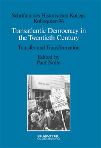 Cover image: Transatlantic Democracy in the Twentieth Century 1st edition 9783110489705