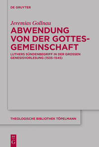 Imagen de portada: Abwendung von der Gottesgemeinschaft 1st edition 9783110494563