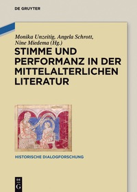 Titelbild: Stimme und Performanz in der mittelalterlichen Literatur 1st edition 9783110495492