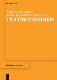 Omslagafbeelding: Textrevisionen 1st edition 9783110495713