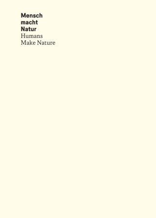 Cover image: Mensch macht Natur / Humans Make Nature 1st edition 9783110491982