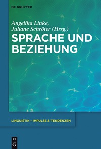 Cover image: Sprache und Beziehung 1st edition 9783110495829