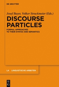 Imagen de portada: Discourse Particles 1st edition 9783110488821