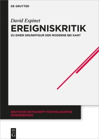 Imagen de portada: Ereigniskritik 1st edition 9783110499988