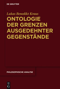 صورة الغلاف: Ontologie der Grenzen ausgedehnter Gegenstände 1st edition 9783110500080
