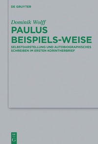 Titelbild: Paulus beispiels-weise 1st edition 9783110500387
