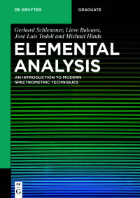 Cover image: Elemental Analysis 1st edition 9783110501070