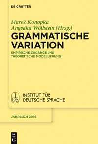 Immagine di copertina: Grammatische Variation 1st edition 9783110501155