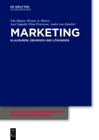 Cover image: Marketing 1st edition 9783110516791