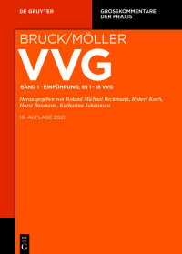 Imagen de portada: Einführung; §§ 1-18 VVG 1st edition 9783110520354