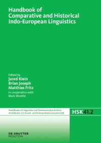 Cover image: Handbook of Comparative and Historical Indo-European Linguistics 1st edition 9783110521610