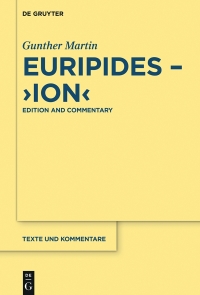 Cover image: Euripides, "Ion" 1st edition 9783110522556