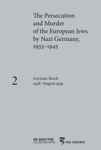 Titelbild: German Reich 1938–August 1939 1st edition 9783110523713