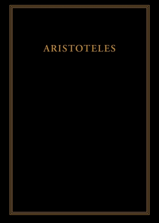 Cover image: Historia animalium 1st edition 9783110518894