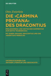 صورة الغلاف: Die "Carmina profana" des Dracontius 1st edition 9783110522372