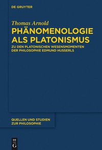 صورة الغلاف: Phänomenologie als Platonismus 1st edition 9783110527186