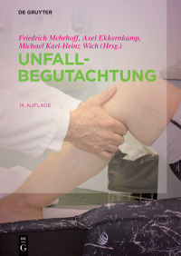 Cover image: Unfallbegutachtung 14th edition 9783110529272