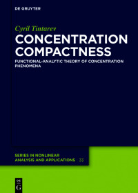 Cover image: Concentration Compactness 1st edition 9783110530346
