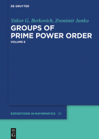 Cover image: Groups of Prime Power Order. Volume 6 1st edition 9783110530971