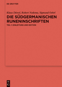 Imagen de portada: Die südgermanischen Runeninschriften 1st edition 9783110530995
