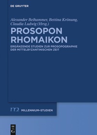 Cover image: Prosopon Rhomaikon 1st edition 9783110532180