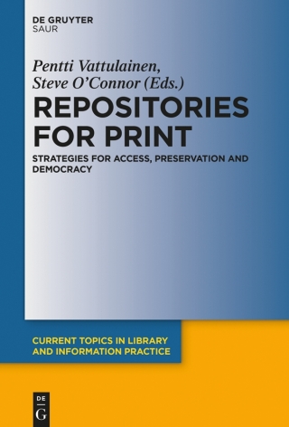 Cover image: Repositories for Print 1st edition 9783110533248