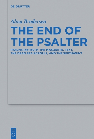 Cover image: The End of the Psalter 1st edition 9783110534764