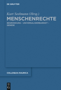 Cover image: Menschenrechte 1st edition 9783110535426